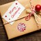 Wrapables Christmas Stickers Label Roll, Holiday Stickers for Sealing Cards, Envelopes, Gift Boxes, Festive Party Favors (500 pcs)